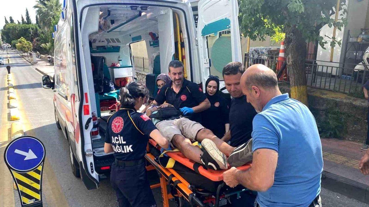 Aydın’da kamyonetin çarptığı yaya yaralandı