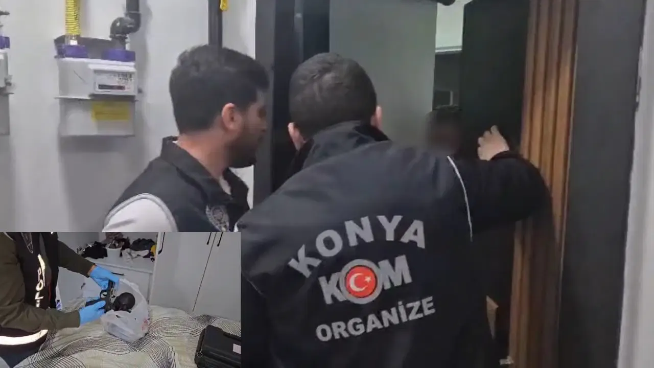 Konya’da ‘Kıskaç’ operasyonu: 20 şüpheli yakalandı